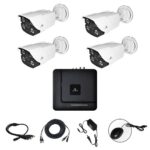 KIT VIGILANCIA AHD 4CH 4*C1069AH4 CAM 1080P S/HDD
