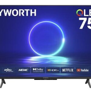 TV 75" SMART SKYWORTH QLED 4K GOOGLE HDMI/USB/AV/RF/LAN/OPT