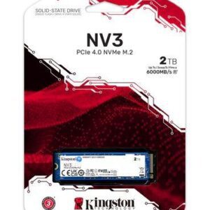 DISCO DURO INTERNO KINGSTON NV3 2TB SSD M.2 2280 DESKTOP/PORTÁTEIS 5000 MB/S NVME PCIE (4.0 X4)